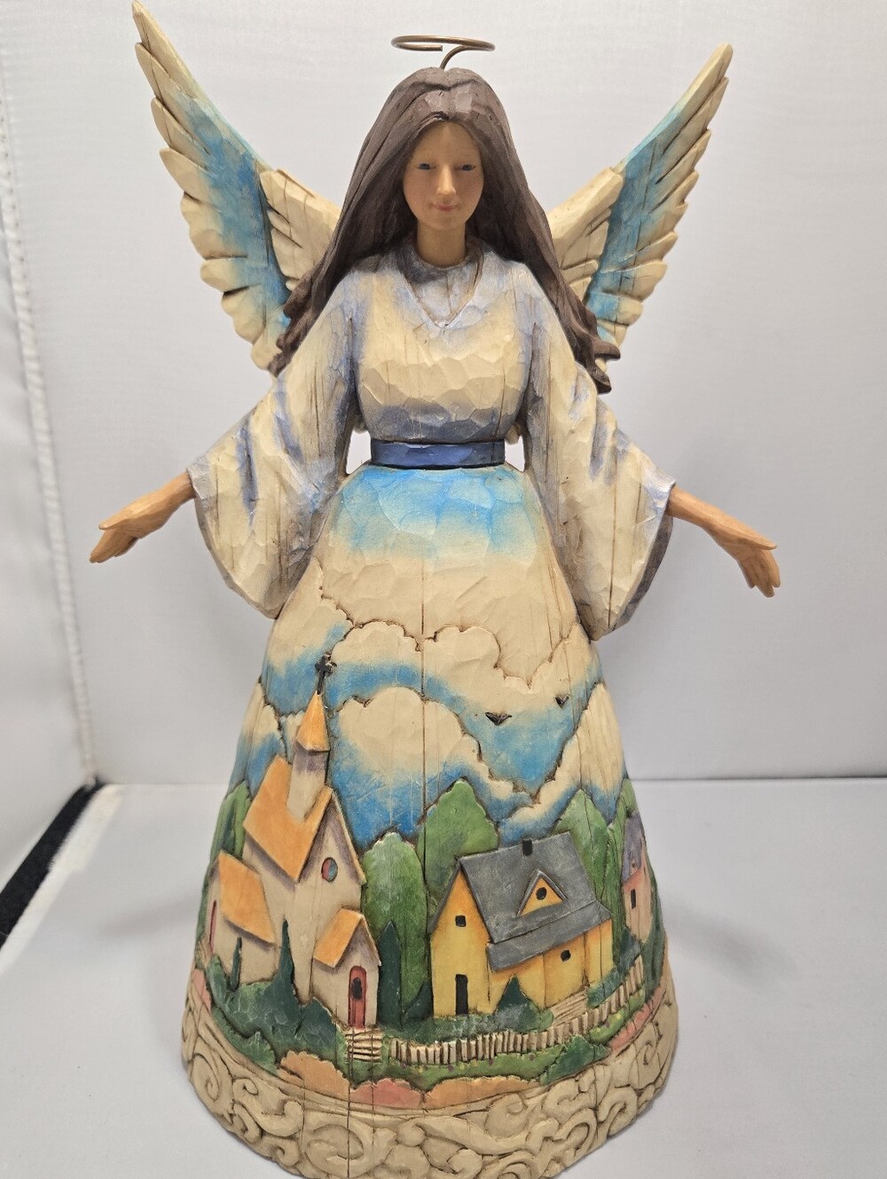 Jim Shore Heartwood Creek "Watcher of Villages & Valleys" Angel Figurine